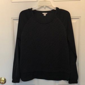 Calvin Klein silk and quilted long sleeve top